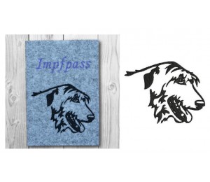 Stickdatei - Irischer Wolfshund Silhouette